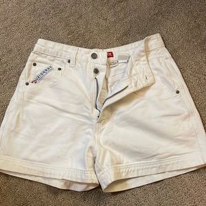 White denim shorts - perfect for summer